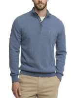 Barbour Mens Cotton Half Zip Jumper Dusk Blue Northern Ireland Belfast
