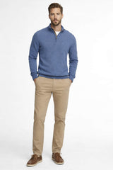 Barbour Mens Cotton Half Zip Jumper Dusk Blue Northern Ireland Belfast