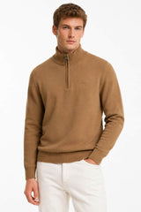 Barbour Mens Cotton Half Zip Jumper Sandstone Northern Ireland Belfast