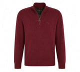 Barbour Mens Cotton Half Zip Knit Jumper Russet Northern Ireland