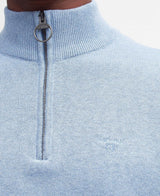 Barbour Men’s Cotton Half Zip Sweater Dark Chambray Northern