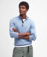 Barbour Men’s Cotton Half Zip Sweater Dark Chambray Northern