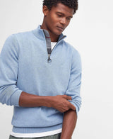 Barbour Men’s Cotton Half Zip Sweater Dark Chambray Northern