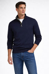 Barbour Men’s Cotton Half Zip Sweater Navy Northern Ireland Belfast