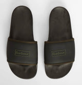 Barbour Mens Creswell Sliders Black Northern Ireland Belfast