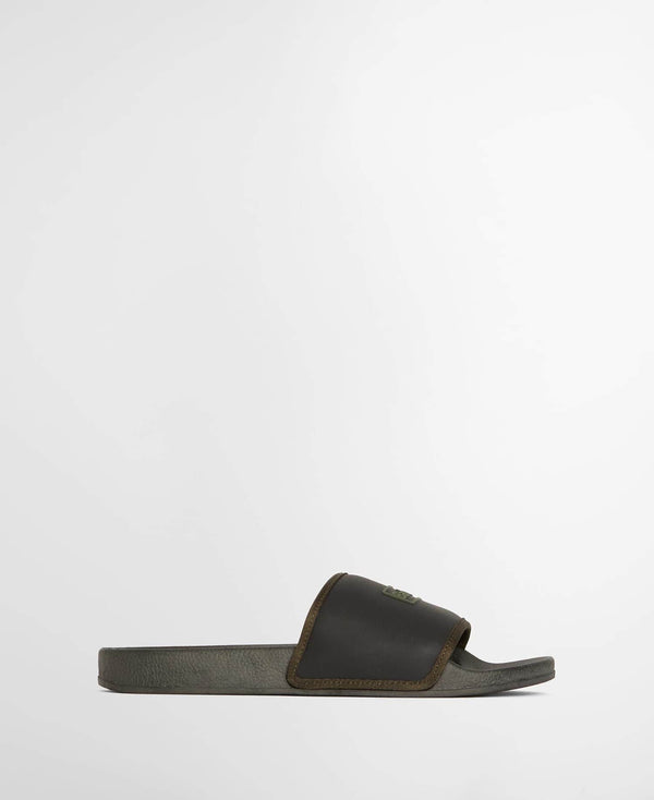 Barbour Mens Creswell Sliders Black Northern Ireland Belfast