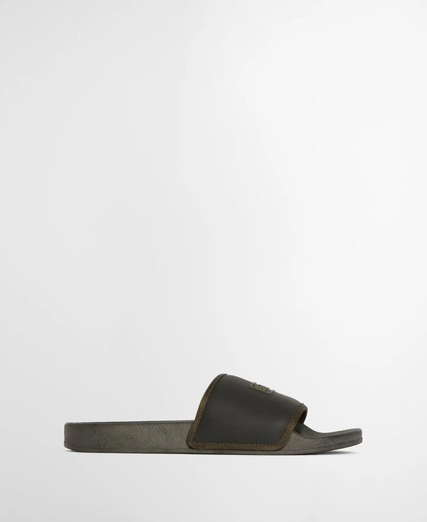 Barbour Mens Creswell Sliders Black Northern Ireland Belfast