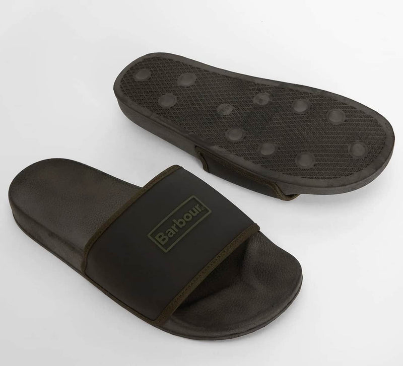 Barbour Mens Creswell Sliders Black Northern Ireland Belfast