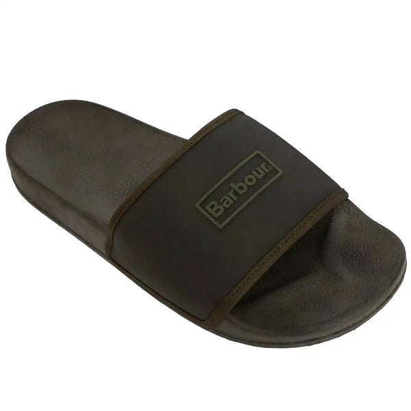 Barbour Mens Creswell Sliders Black Northern Ireland Belfast