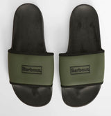 Barbour Mens Creswell Sliders Uniform Green Northern Ireland Belfast