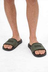 Barbour Mens Creswell Sliders Uniform Green Northern Ireland Belfast