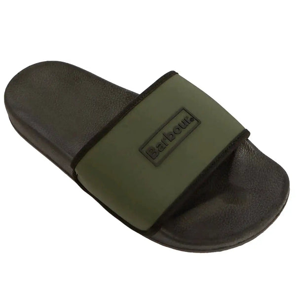 Barbour Mens Creswell Sliders Uniform Green Northern Ireland Belfast