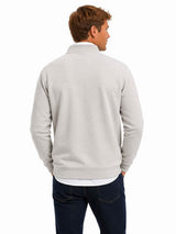 Barbour Mens Desmond Half Zip Sweatshirt Grey Marl Northern Ireland