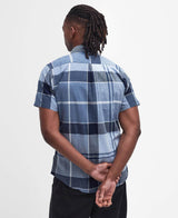 Barbour Mens Doughill Short Sleeve Shirt Berwick Blue Northern