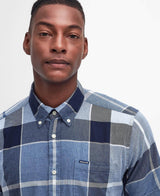Barbour Mens Doughill Short Sleeve Shirt Berwick Blue Northern