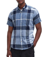 Barbour Mens Doughill Short Sleeve Shirt Berwick Blue Northern