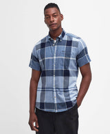 Barbour Mens Doughill Short Sleeve Shirt Berwick Blue Northern
