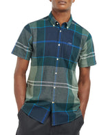 Barbour Men’s Douglas Short Sleeve Tailored Shirt Kielder Blue