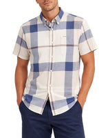 Barbour Mens Douglas Tailored Short Sleeve Shirt Oban Mist Tartan