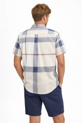 Barbour Mens Douglas Tailored Short Sleeve Shirt Oban Mist Tartan