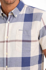 Barbour Mens Douglas Tailored Short Sleeve Shirt Oban Mist Tartan