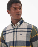 Barbour Mens Dunoon Tailored Tartan Shirt Forest Mist Northern