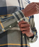 Barbour Mens Dunoon Tailored Tartan Shirt Forest Mist Northern