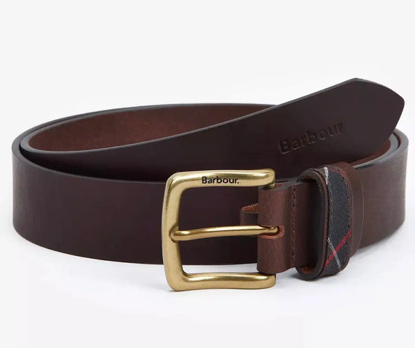 Barbour Mens Esk Leather Belt Brown Northern Ireland Belfast