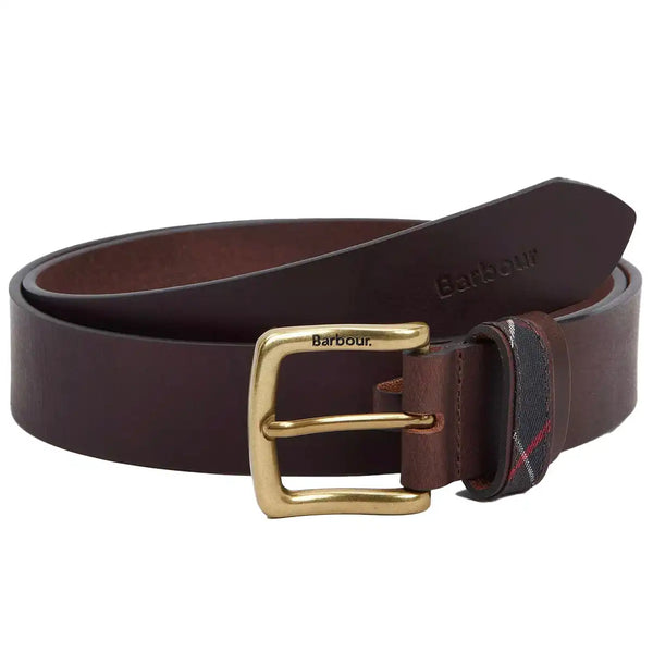 Barbour Mens Esk Leather Belt Brown Northern Ireland Belfast