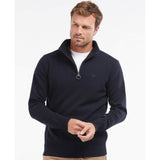 Barbour Mens Essential Lambswool Half Zip Jumper Navy Northern