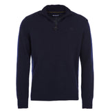 Barbour Mens Essential Lambswool Half Zip Jumper Navy Northern