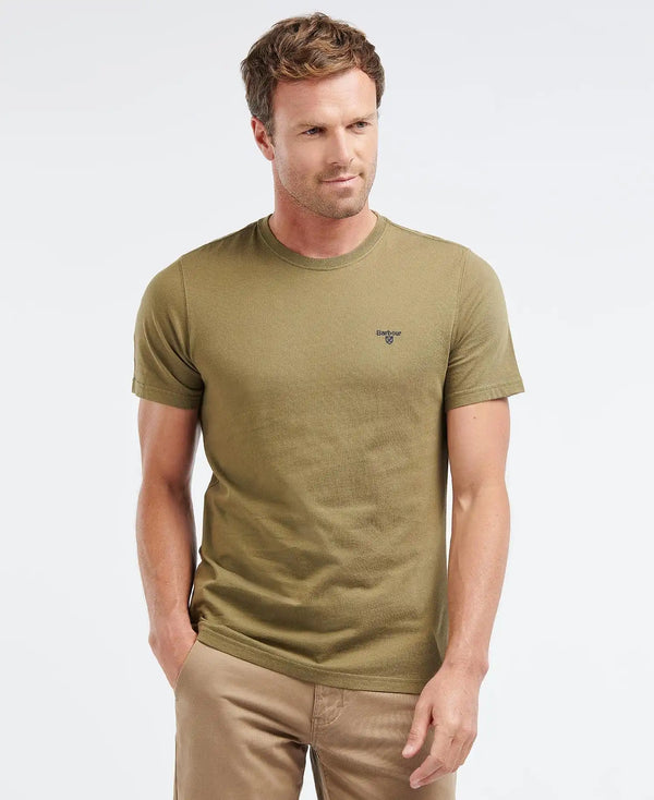 Barbour Mens Essential Sport T-Shirt Mid Olive Northern Ireland