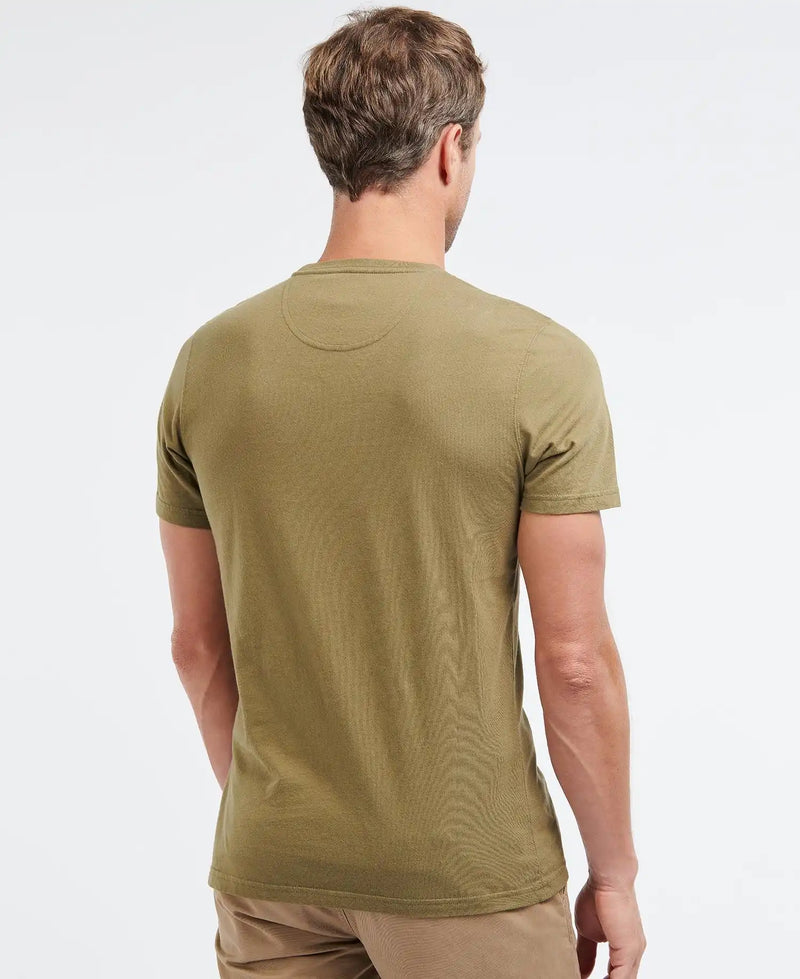 Barbour Mens Essential Sport T-Shirt Mid Olive Northern Ireland