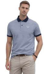 Barbour Mens Essential Sports Polo Shirt Midnight Navy Northern