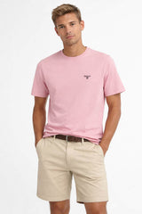 Barbour Mens Essential Sports T-Shirt Mineral Pink Northern Ireland