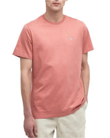 Barbour Mens Essential Sports T-Shirt Pink Clay Northern Ireland