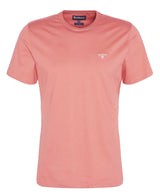 Barbour Mens Essential Sports T-Shirt Pink Clay Northern Ireland