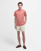 Barbour Mens Essential Sports T-Shirt Pink Clay Northern Ireland