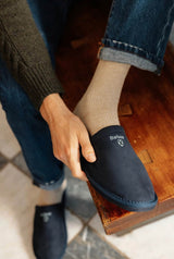 Barbour Mens Everitt Mule Slippers Navy Northern Ireland Belfast
