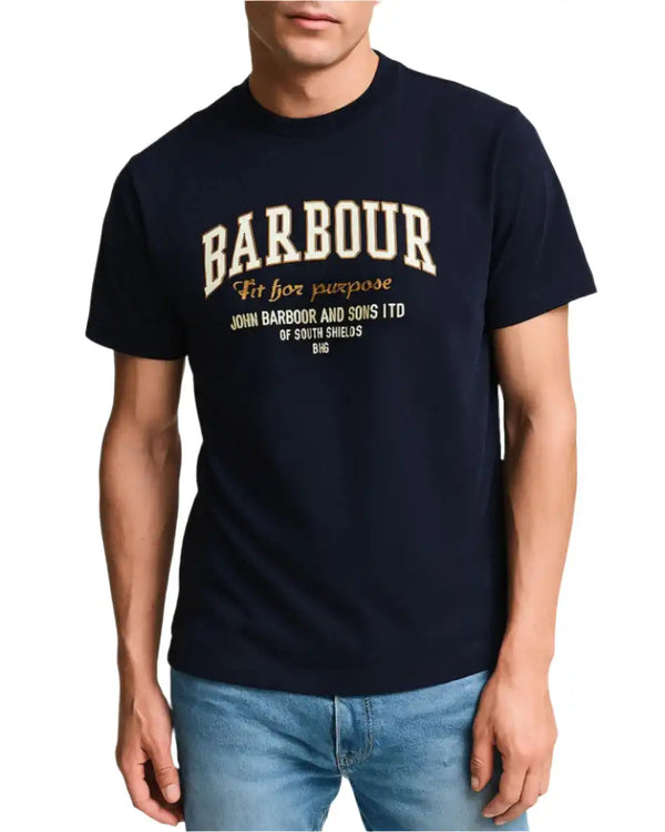 Barbour Mens Fort Relaxed Graphic T-Shirt Northern Ireland Belfast