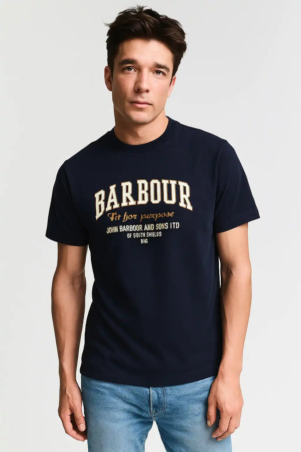 Barbour Mens Fort Relaxed Graphic T-Shirt Northern Ireland Belfast