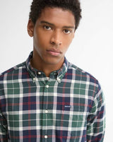 Barbour Mens Fortrose Brushed Cotton Shirt Evergreen Tartan Northern