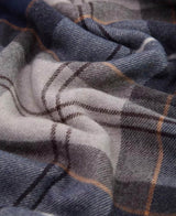 Barbour Mens Galingale Tartan Scarf Grey Midnight Tartan Northern