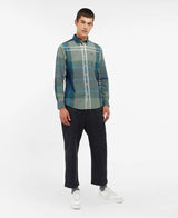 Barbour Men’s Harris Tailored Shirt Kielder Blue Tartan Northern