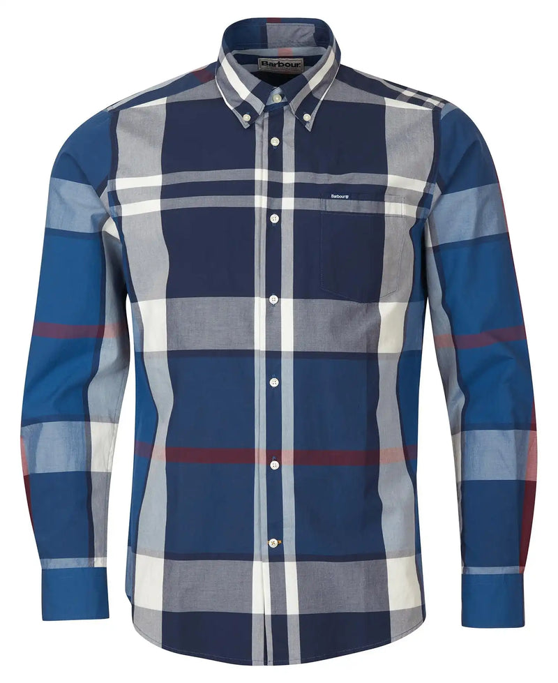 Barbour Men’s Harris Tailored Shirt Summer Navy Northern Ireland