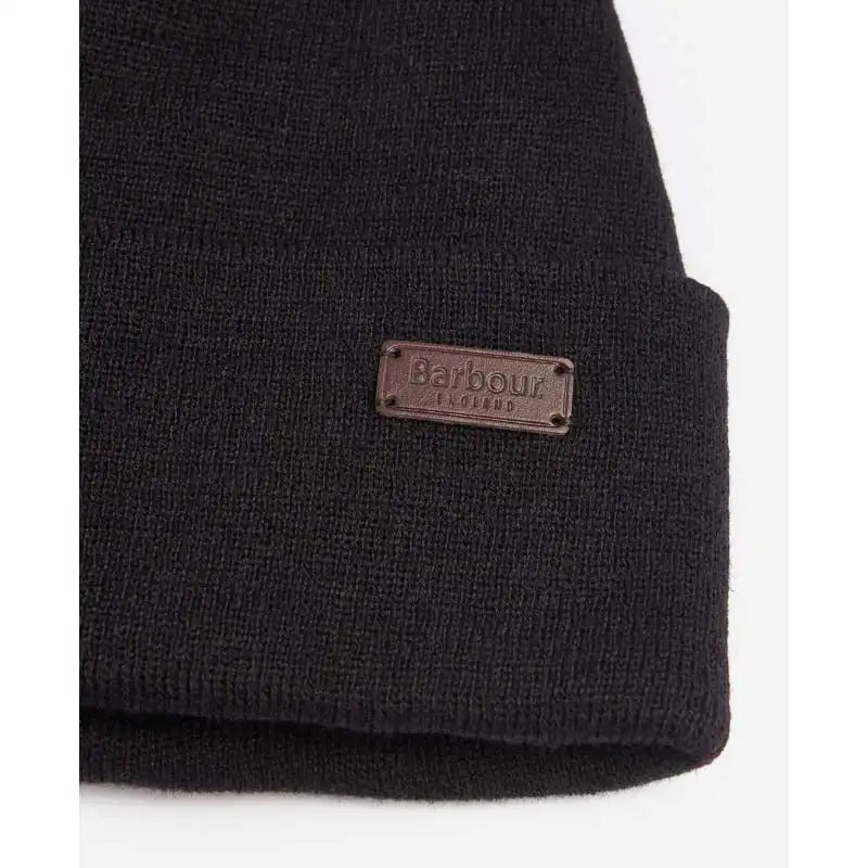 Barbour Mens Healey Beanie Hat Black Northern Ireland Belfast