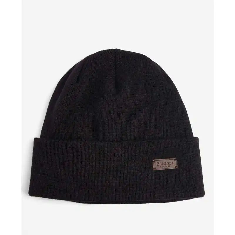 Barbour Mens Healey Beanie Hat Black Northern Ireland Belfast