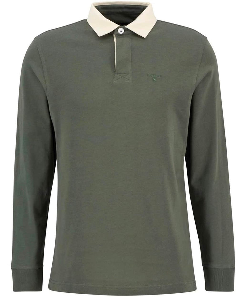 Barbour Mens Howtown Rugby Rugby Shirt Thyme Northern Ireland Belfast