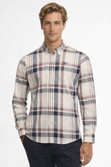 Barbour Mens Kidd Tailored Long Sleeve Shirt Whisper White Northern