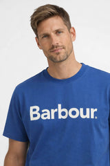 Barbour Mens Logo Relaxed Fit T-Shirt Sailboard Blue Northern Ireland
